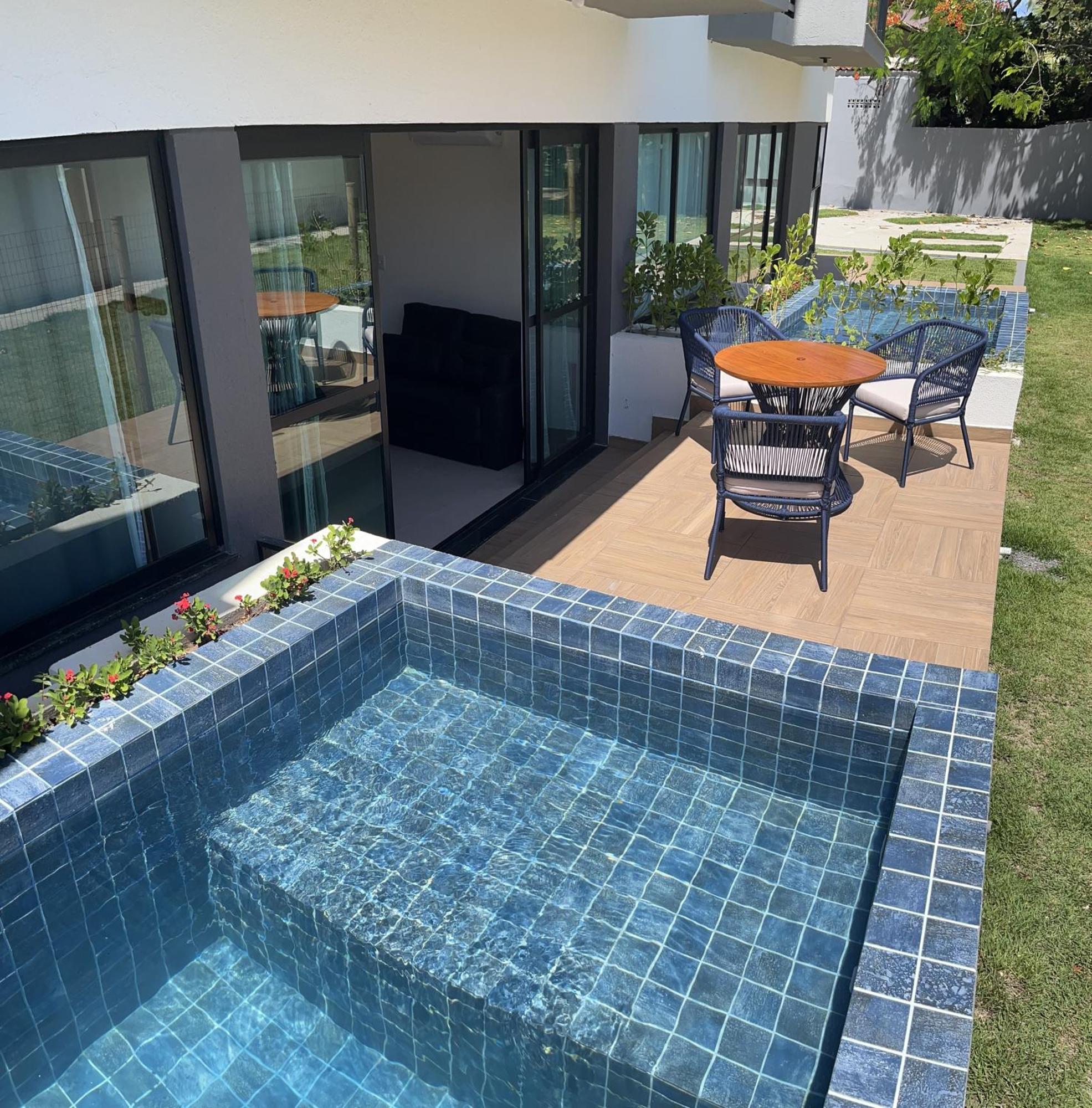 Ferienwohnung Flat Beira Mar Maracaipe- Pôrto das Galinhas Exterior foto